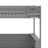 Queen Size Wooden Bunk Bed With Built-In Shelves, LED Light And USB Charging Station-535164802