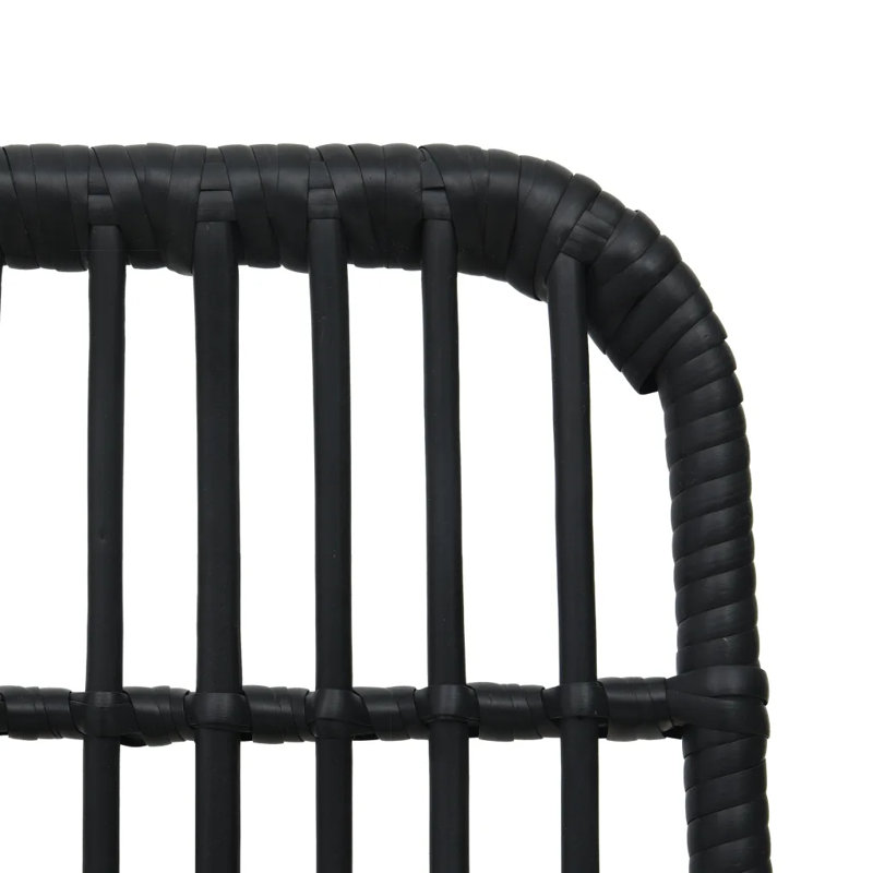 Auer Patio Dining Armchair, Black
