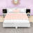 Wooden Floating Platform Bed with Built-in Nightstands and LED Lighting-344177087-344177084
