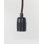 Luminaire suspendu E27 noir mat / câble Bordeaux