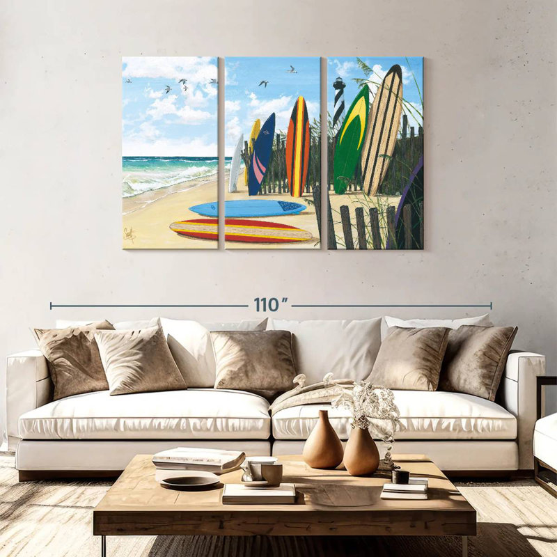 Senne Surf Boards, 48" H x 74" W