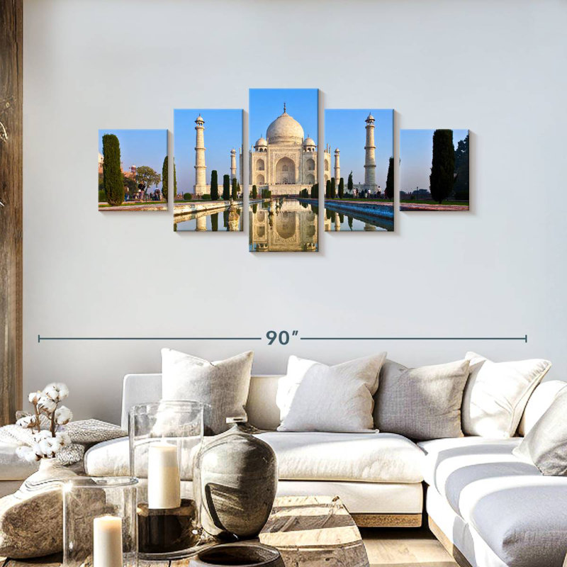 Taj Mahal, H 30 po x l 68 po