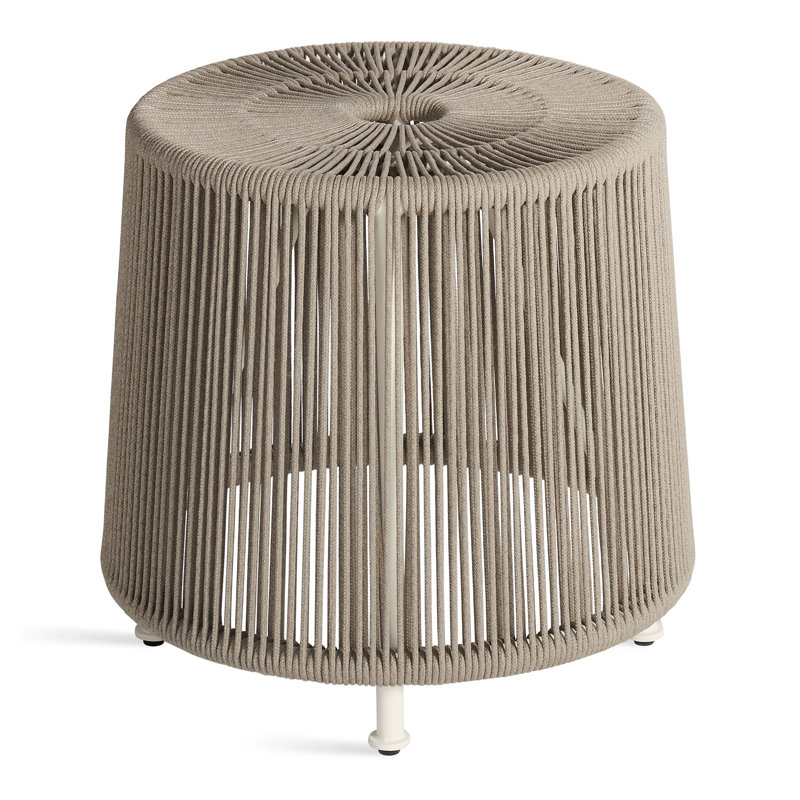 Tether Outdoor Ottoman, Linen