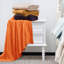 Jeté tricoté, jeté 100% pur coton, lavable à la machine, confortable - NTBAY-789013801-780923323