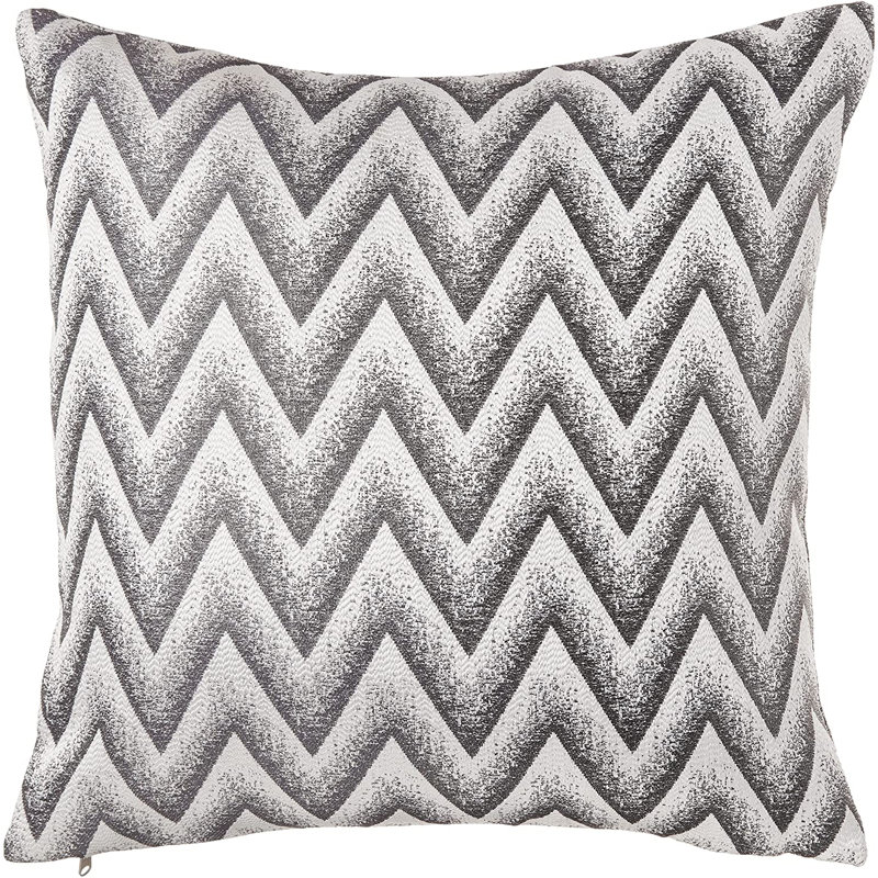 Housse de coussin décorative Indiana, Argent, Housse de coussin seulement - sans coussin