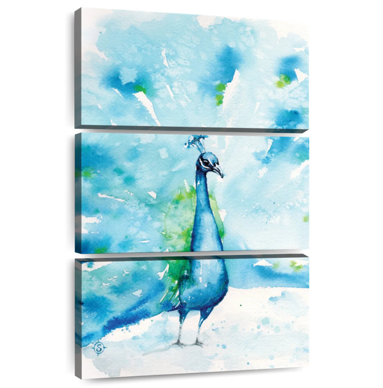Brampt Peacocks About, 74" H x 48" W