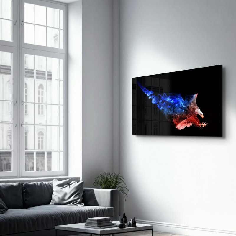 Élégante peinture murale en verre trempé de 13,8 po x 21,7 po | 100% verre trempé, épaisseur: 0,16 pouce | Imprimé UV pour des couleurs éclatantes | Parfait pour la décoration intérieure, le salon et les espaces de bureau