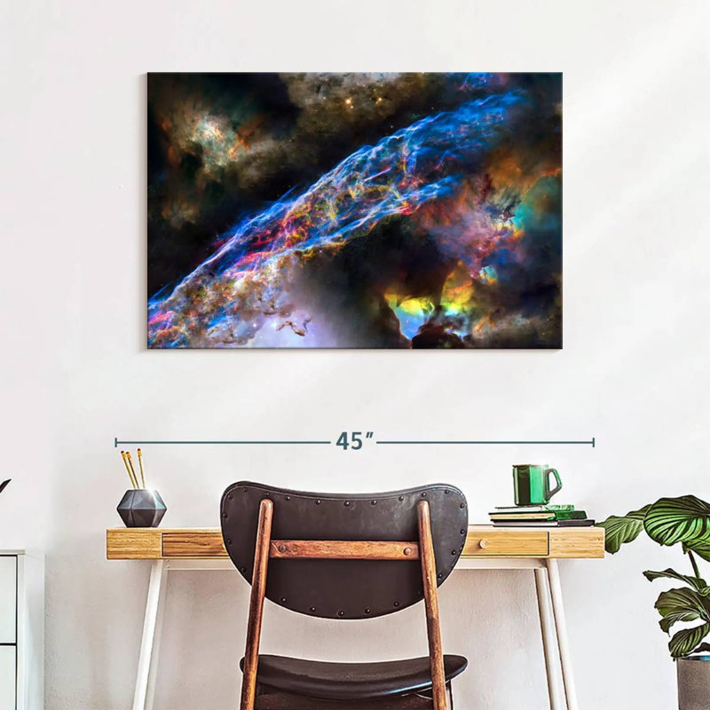 Oberle Glowing Veil Nebula, 26" H x 39" W