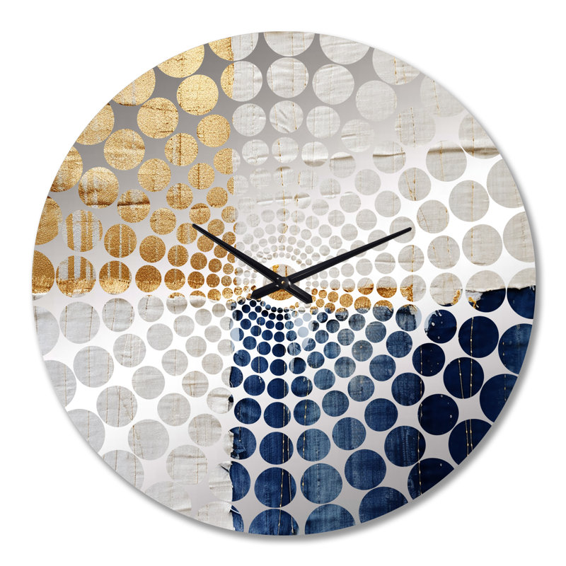 Lilliann - Horloge murale peinture abstraite, Grand