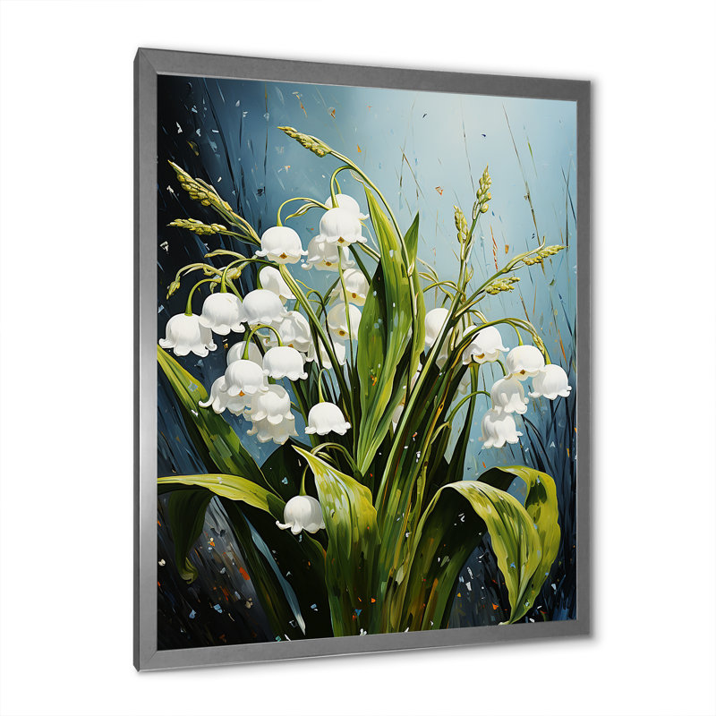 Perles de neige vertes - hiver pureté II, H 40 po x l 30 po x P 1,5 po, Cadre simple argenté