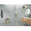 Halo 37 in. x 47 in. x 78 in. 90-degree Fully Frameless Glass Hinged Shower Enclosure-2102846107