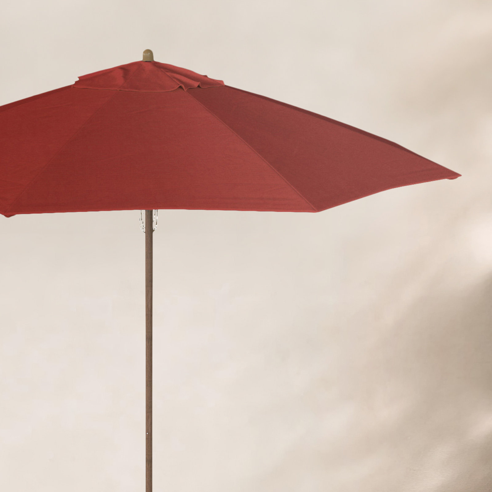 Sanna 104'' Sunbrella® Outdoor Umbrella, Canvas Jockey Red Sunbrella® Canvas