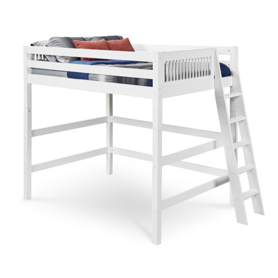 Lit mezzanine plateforme en bois massif Fradin