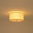 Velmora 3-Light Dimmable Drum Fabric Flush Mount Ceiling Light
