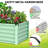 2-Pack 6x3x1.5 FT Galvanized Raised Garden Beds, Outdoor Metal Planter Boxes with Open Base for Vegetables & Flowers-2071127783