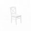 Chaise d'appoint à dossier en croix en bois massif-677900494-677900495
