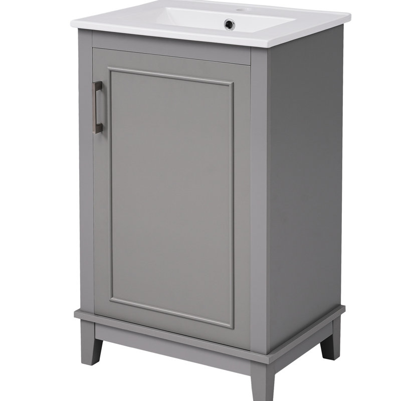 Support de lavabo de salle de bain moderne - Bassin en céramique, espace d'apparence élégante pour les petites salles de bain