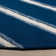 Tapis bleu marine en laine / viscose touffeté à la main à rayures Gonde