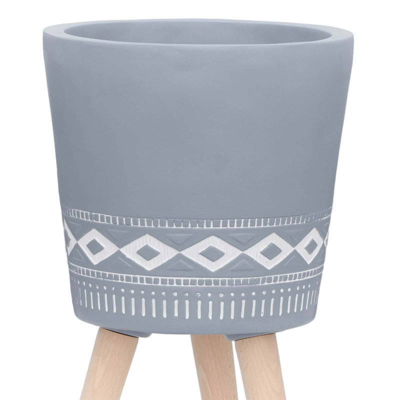 Versatile Planter with Wood Legs for All Spaces and Plants