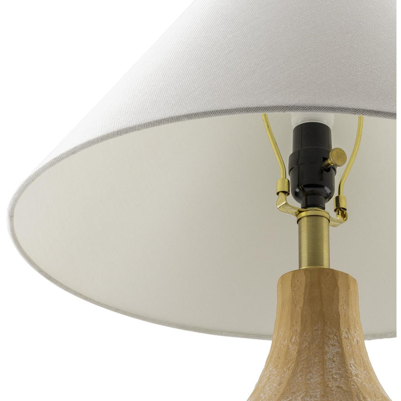 Ochre Wyn Lamp, 28" H x 18" W x 18" D
