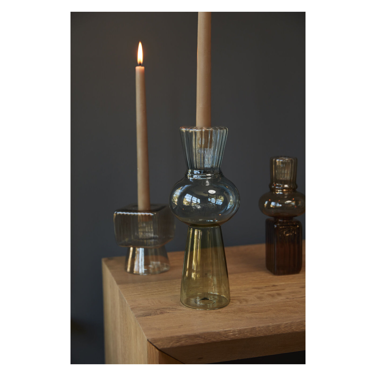 Venita 10.25'' H Glass Tabletop Candlestick