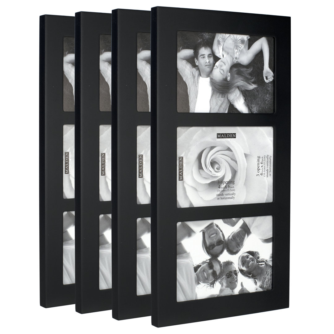 Congleton Black Wood Matte Picture Frame (Set of 4) Winston Porter