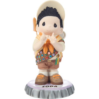 Precious Moments Disney Up Russell Wearing Explorer Uniform Figurine 5.55 Inch