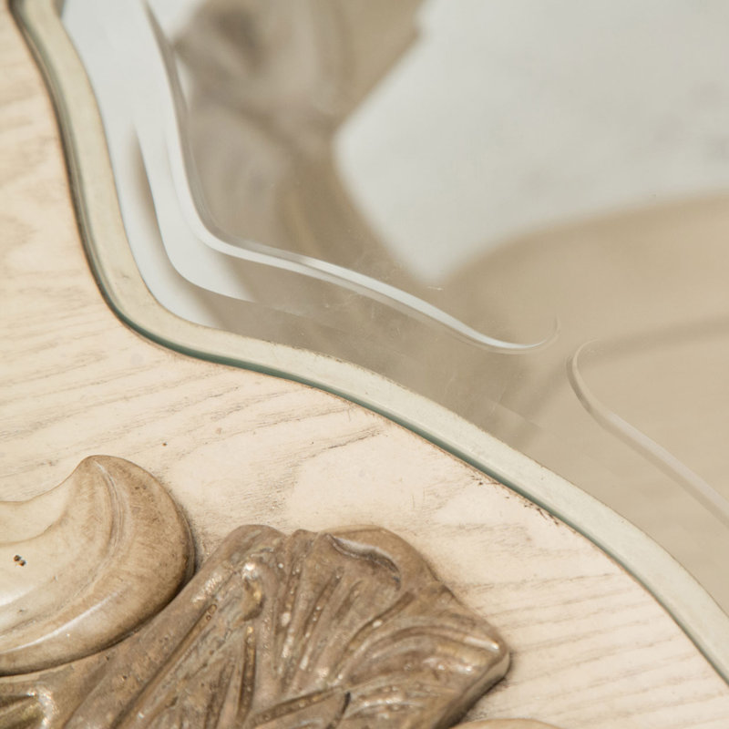 Platine De Royale Champagne End Table, Champagne