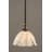 Stem Hung Mini Pendant With 7" Gold Ice Glass-32464582