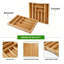 Organisateur de tiroir ajustable en bambou à 6 ou 8 fentes pour couverts, plateau multi-usages extensible pour ustensiles de cuisine et couverts, armoire, salle à manger, garage, bureau