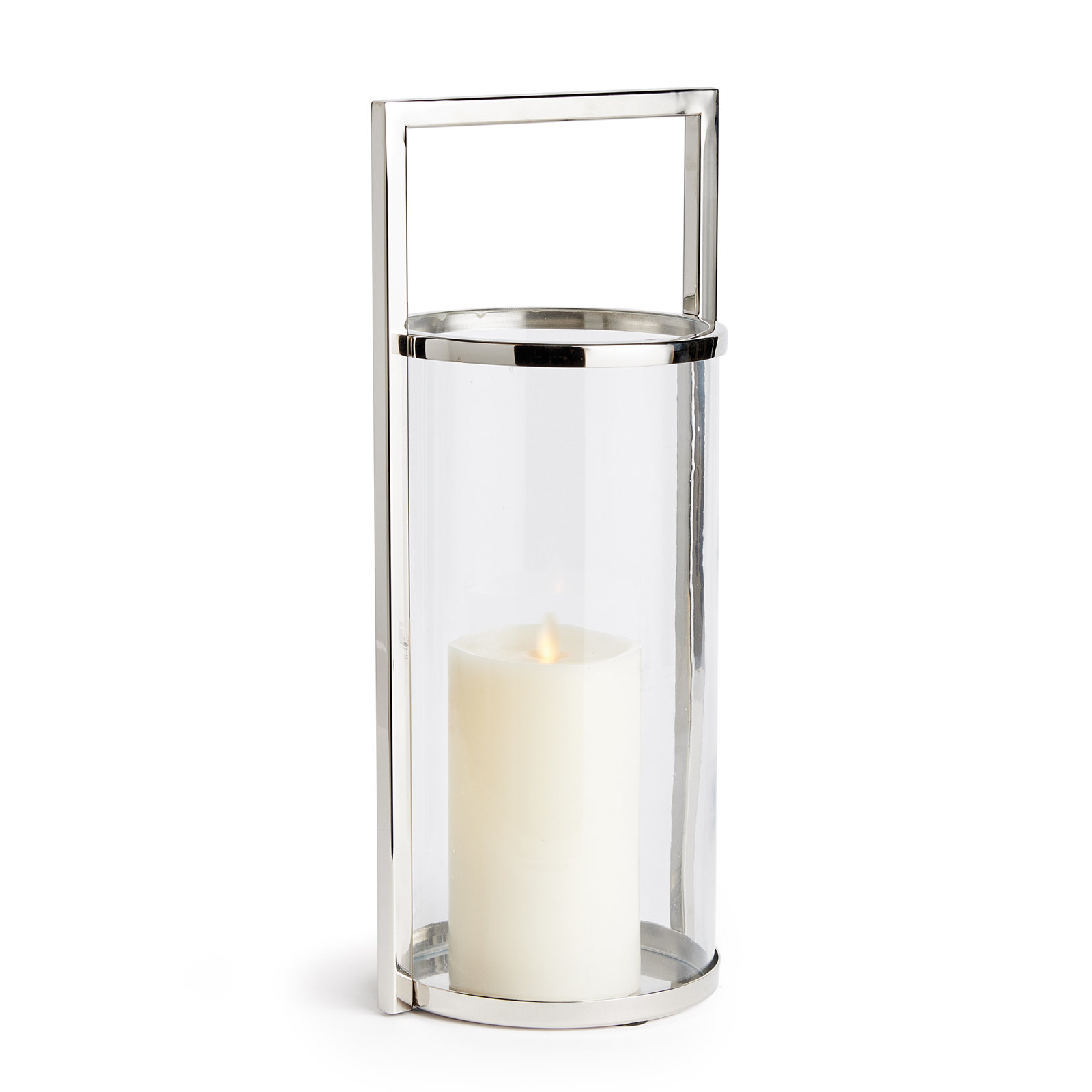 Glass Tabletop Hurricane, 16.75" H x 7.25" W x 6.25" D