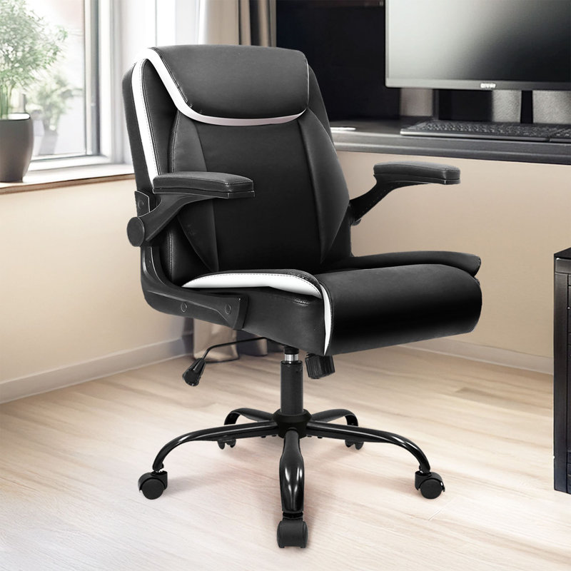 Fauteuil de direction Inbox Zero Nakysha, Plain Back, Noir