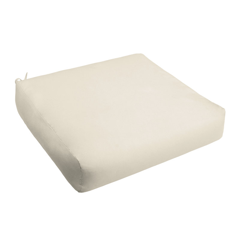 Coussin de siège d'extérieur, l 23 po x P 27 po, Beige
