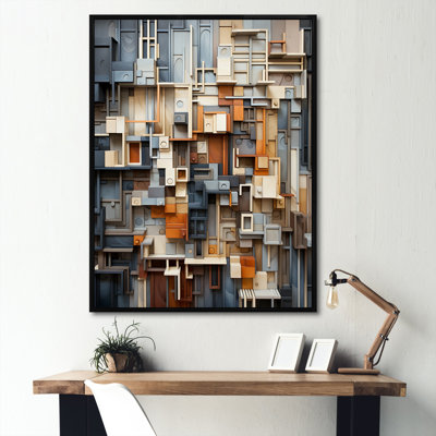 Abstrait taupe, bâtiment I, sur toile