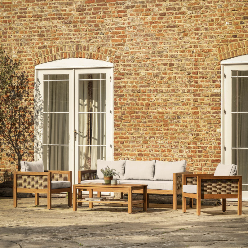 Aldene 5 - Person Garden Lounge Set with Cushions