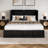 Athena Wood Murphy Bed Chest with 6" Mattress, Storage Drawer, and Built-in Charger-277216828