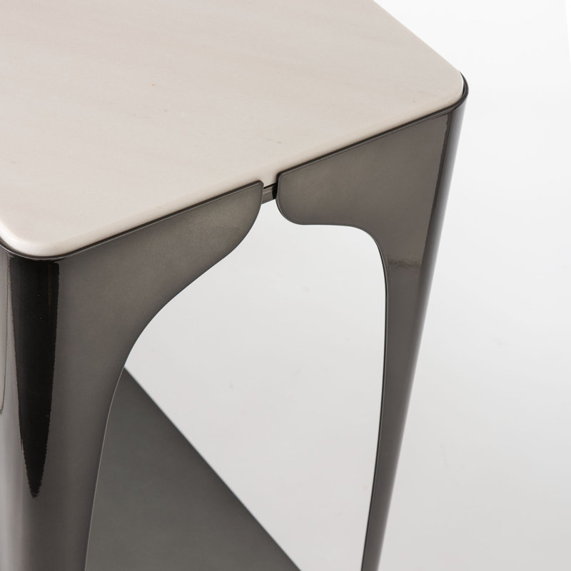 Cove Marble Top Console Table, Ink