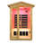 Two person Far infrared old fir outdoor sauna room