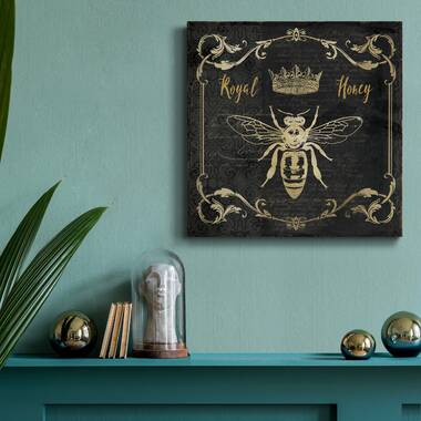 Honey Bee Wall Decor, Bee Happy, Bee Kind, Bee Yourself (9.7 In, 3