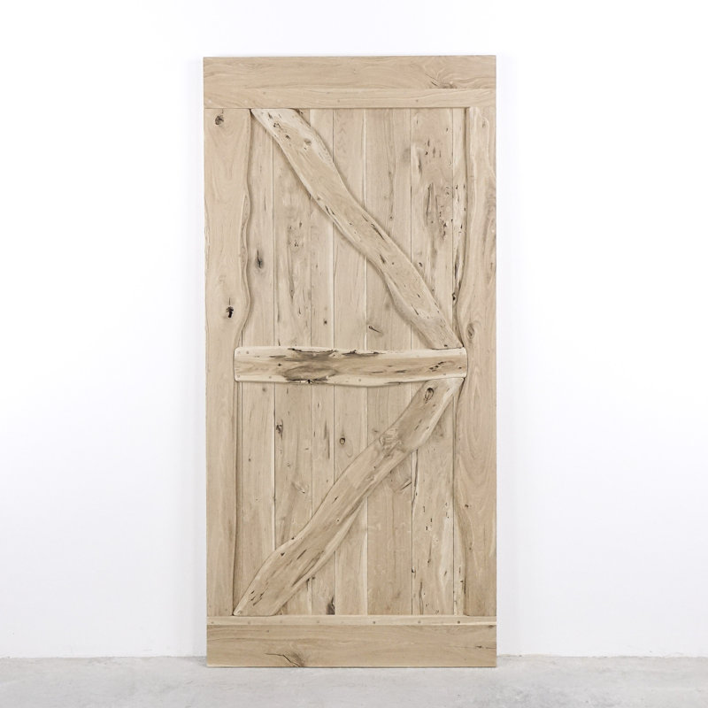 Foresta Solid Barn Door Prefinished, Untreated Wood, 100cm x 210cm