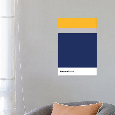 Indiana Pacers Basketball by Avesix - Wrapped Canvas Print