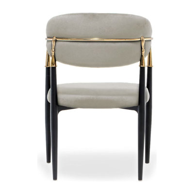 Fauteuil en velours Humbert
