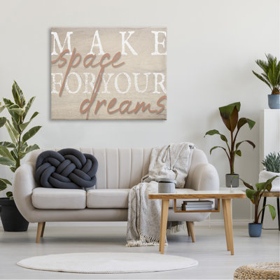 «Make Space For Dreams Weathered Grainy» par Lil 'Rue - impression