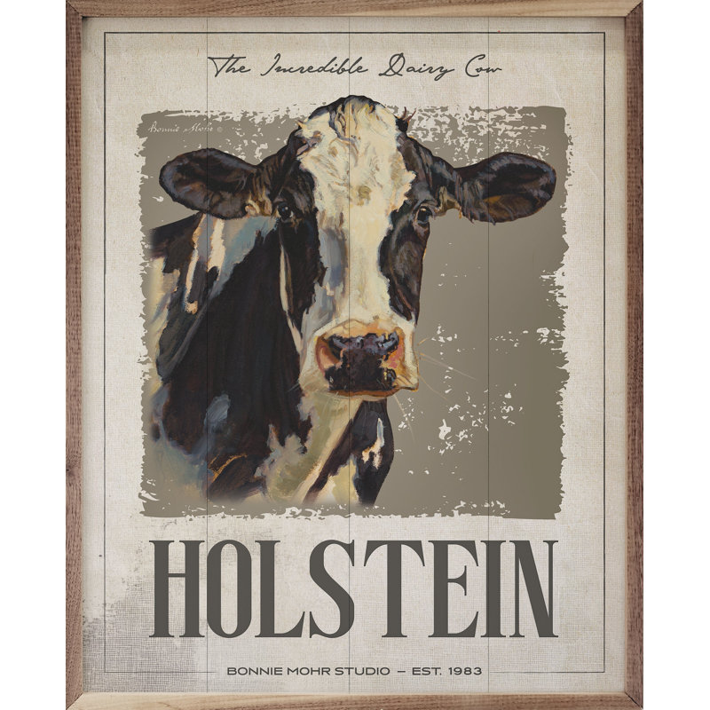 Affiche Holstein par Bonnie Mohr, H 10 po x l 8 po