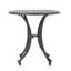 Table d'appoint d'extérieur en fonte d'aluminium 19 po