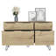 Commode double Skyoner, chambre à coucher, chêne clair