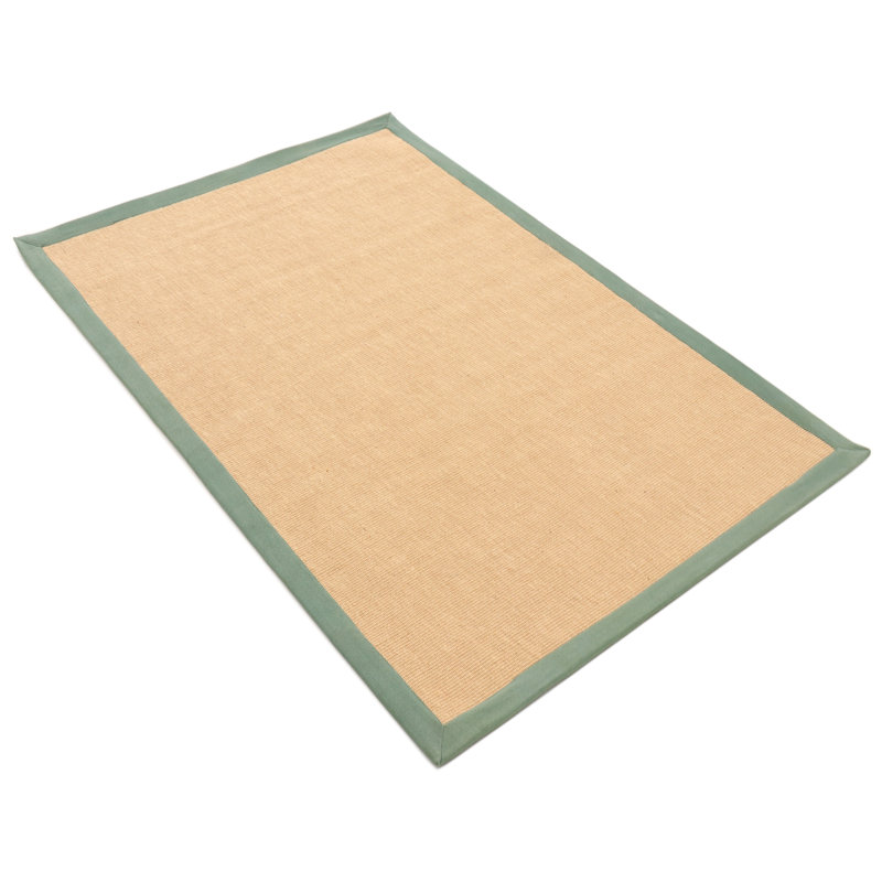Sisal Hand Woven Green Rug, Rectangle 240 x 340cm