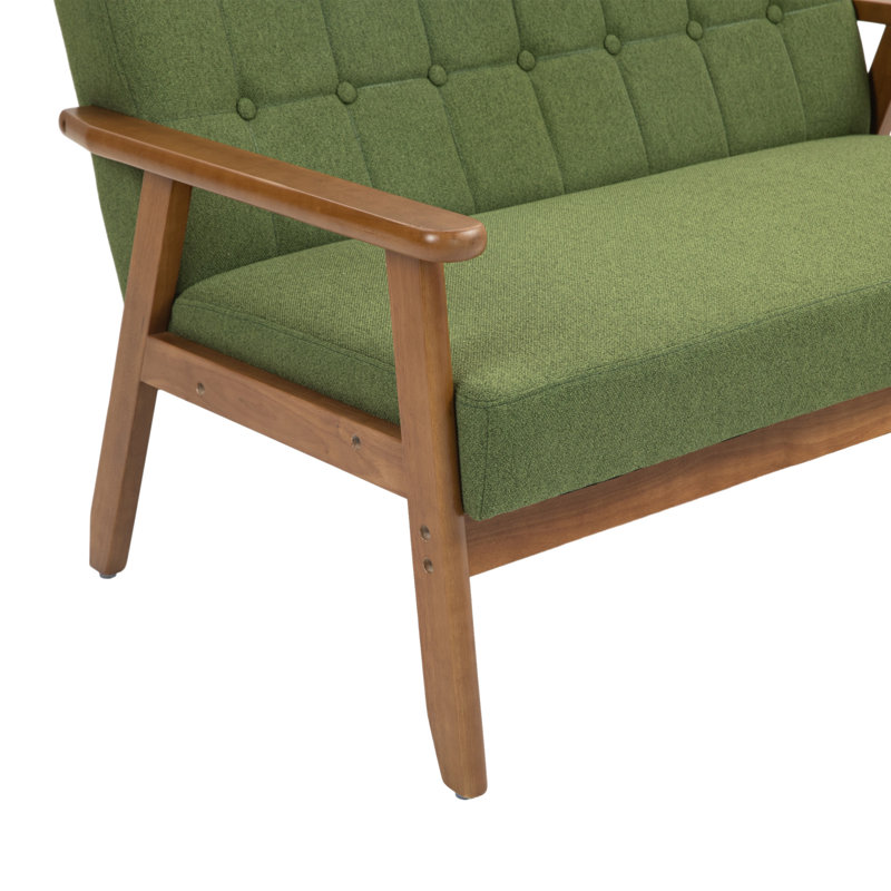 Canapé Mid-Century, Vert