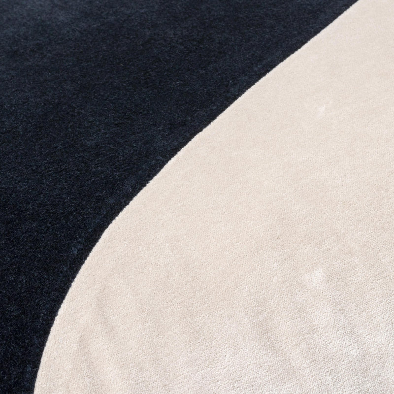 Coussin en coton Denny Edgar, H 18 po x l 18 po, Housse de coussin seulement - sans coussin, Noir