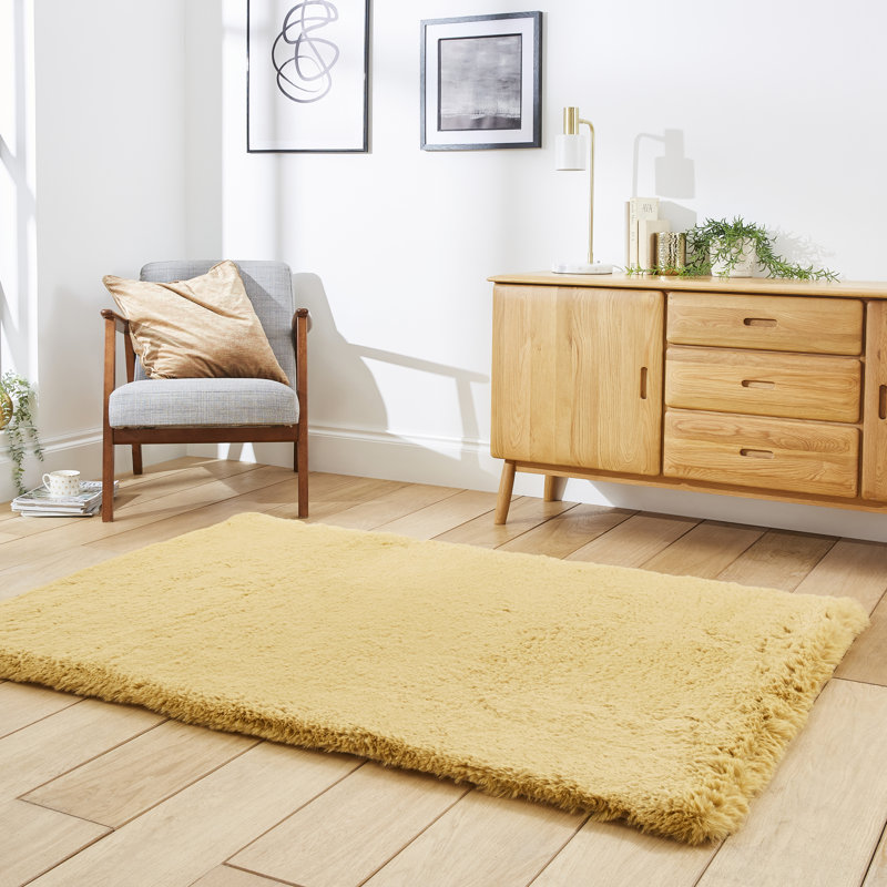 Tamesna area rug Table Tufted Rectangle Mustard, Rectangle 150 x 230cm